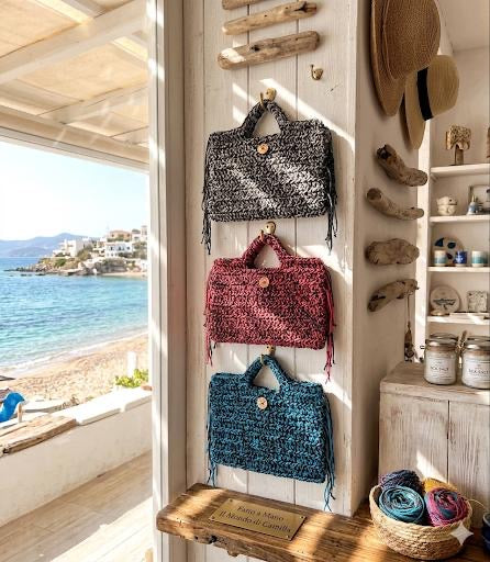 CAMIBAG BLU ELETTRICO,NERO E ORO